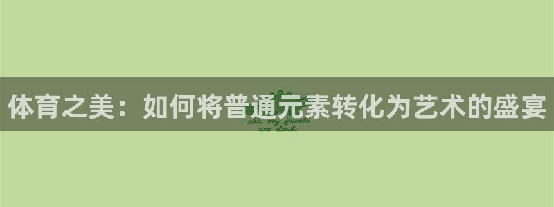 体育之美：如何将普通元素转化为艺术的盛宴