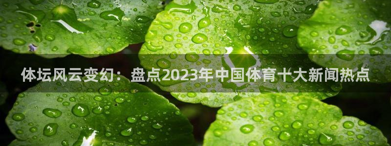 体坛风云变幻：盘点2023年中国体育十大新闻热点